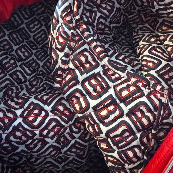 Dennis Basso Water Resistant Quilted Jacket Lining Red Fire Sz xl - Picture 8 of 8